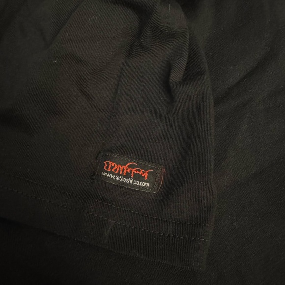 Black Shirt with Colorful Embroidery - Picture 3 of 3